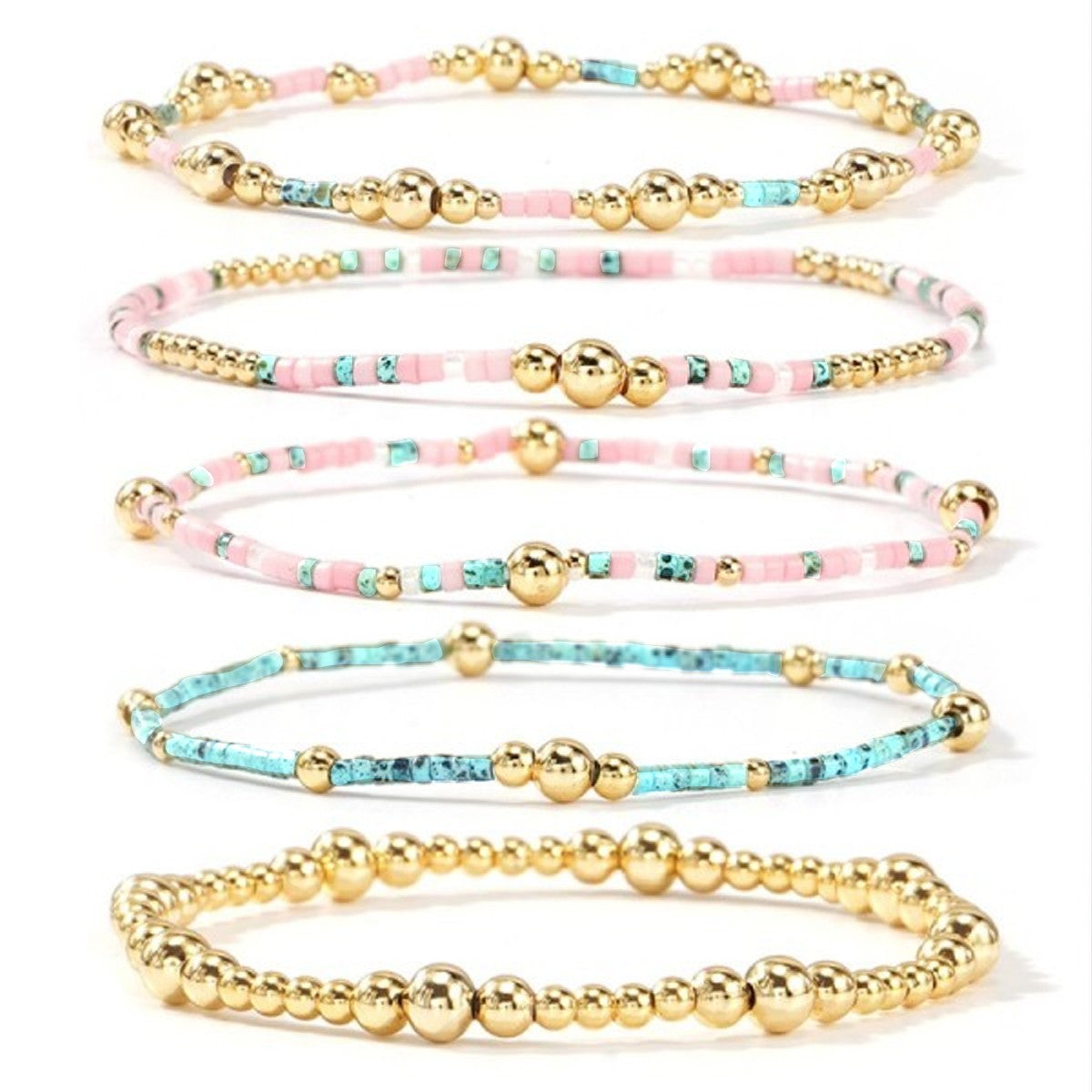Salty Days Bracelet Stack: Teal
