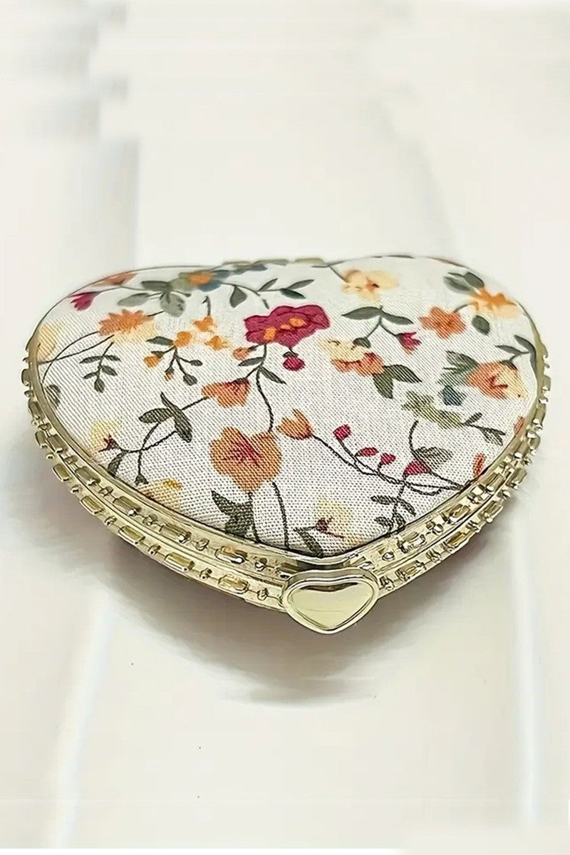 Heart Shape Mini Hand Mirror