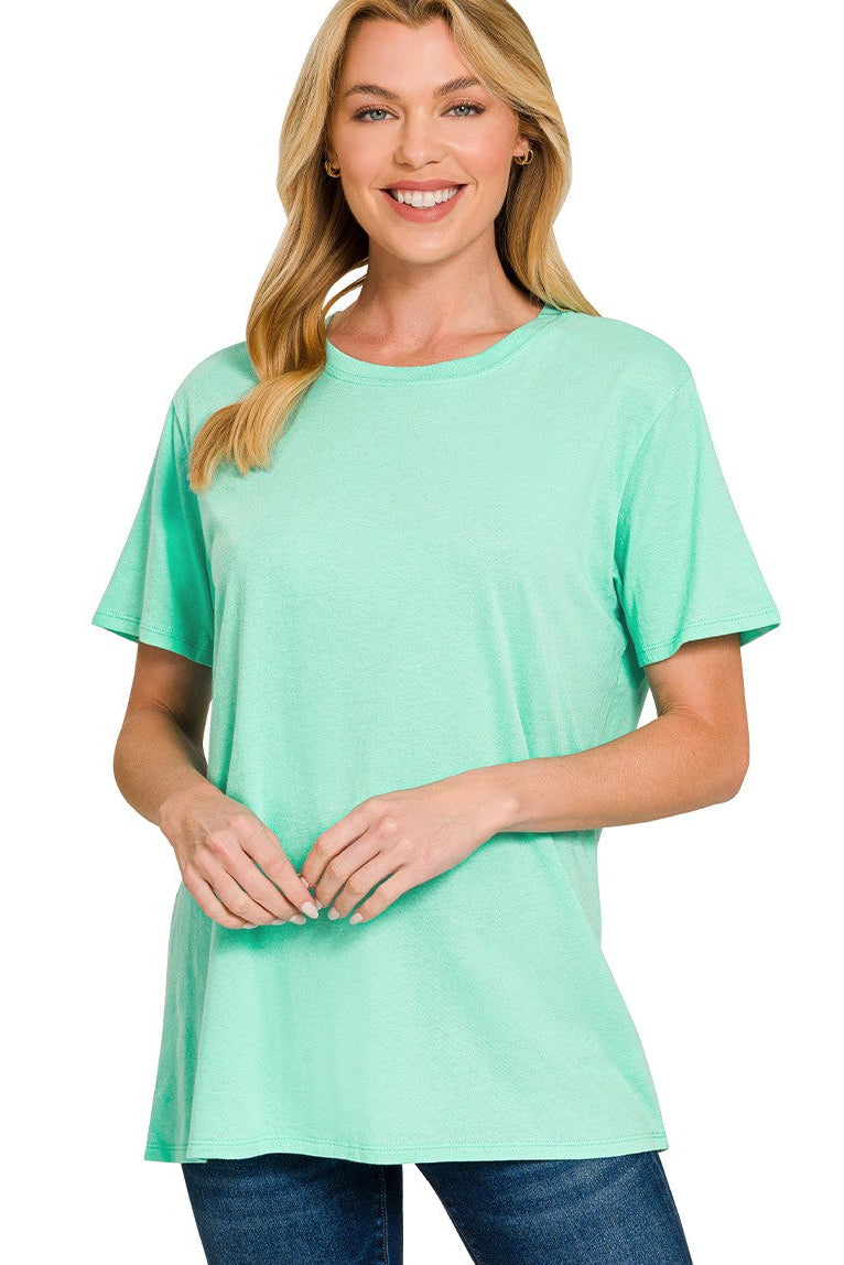 Throw On & Go Cotton Tee: Mint