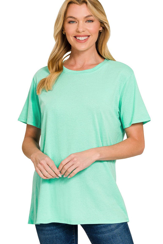 Throw On & Go Cotton Tee: Mint