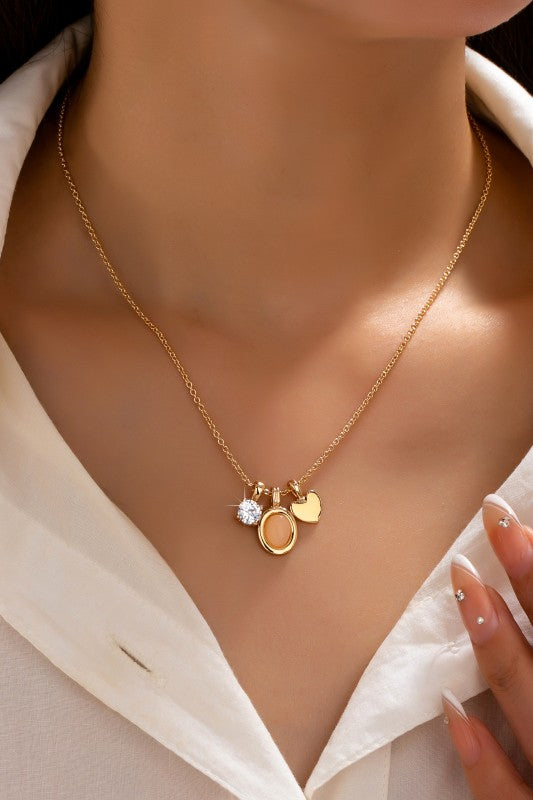 Gold Multi-charm Necklace