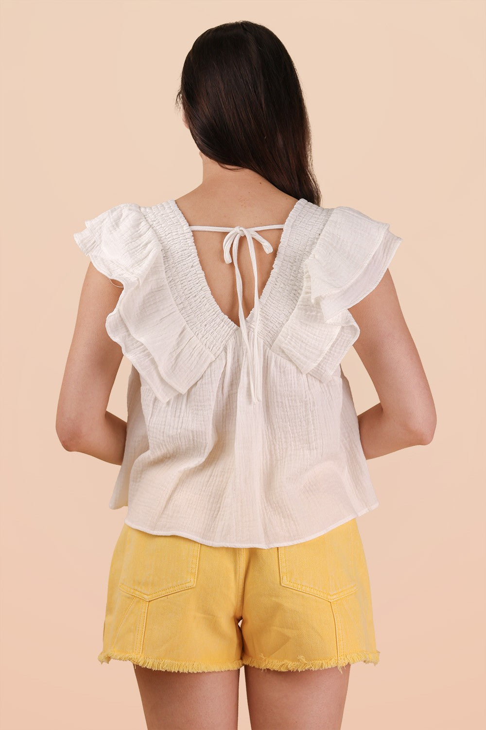 Soft Breeze Ruffle Top