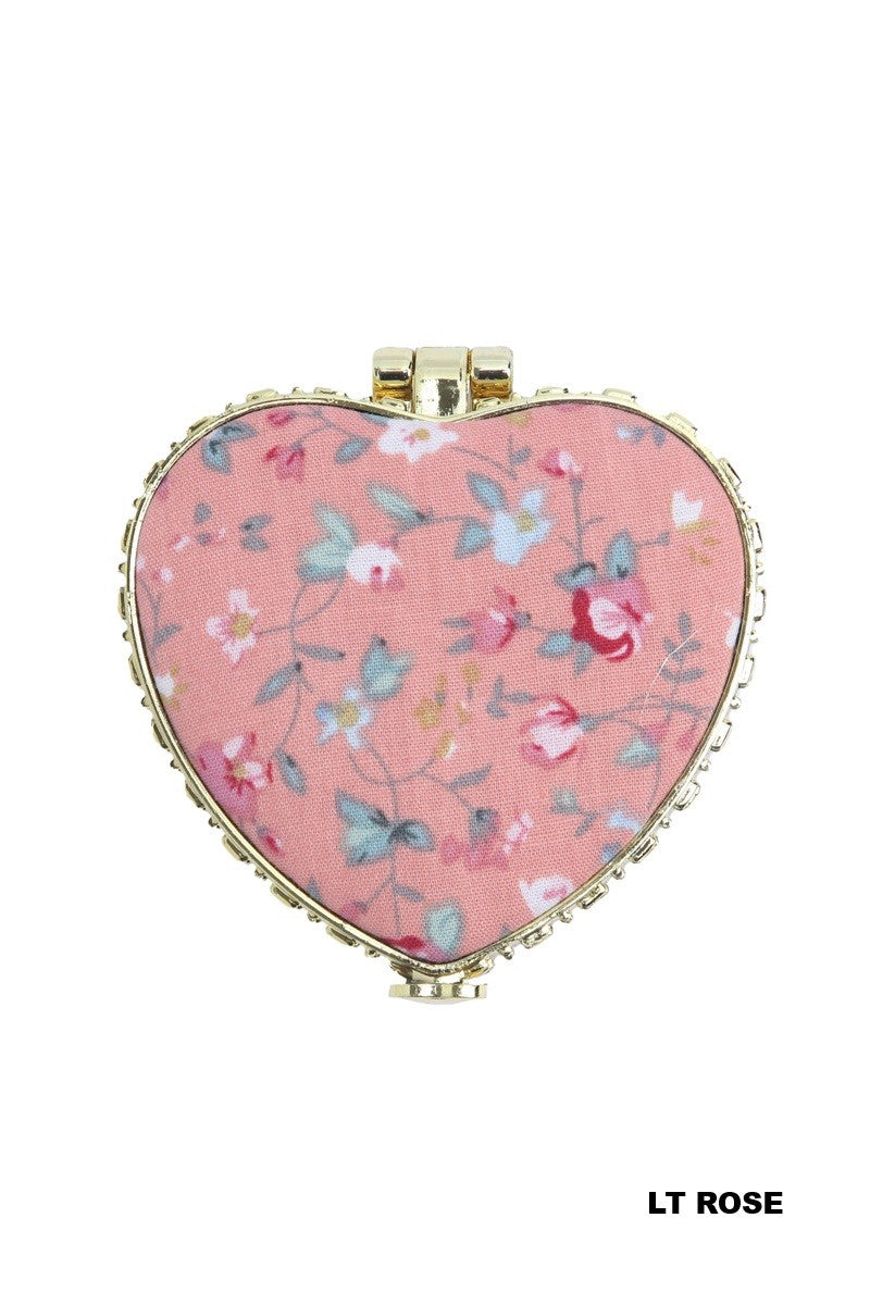 Heart Shape Mini Hand Mirror