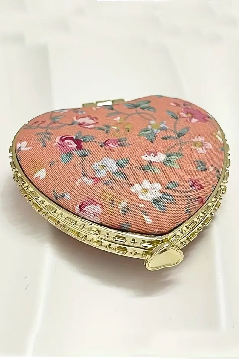 Heart Shape Mini Hand Mirror