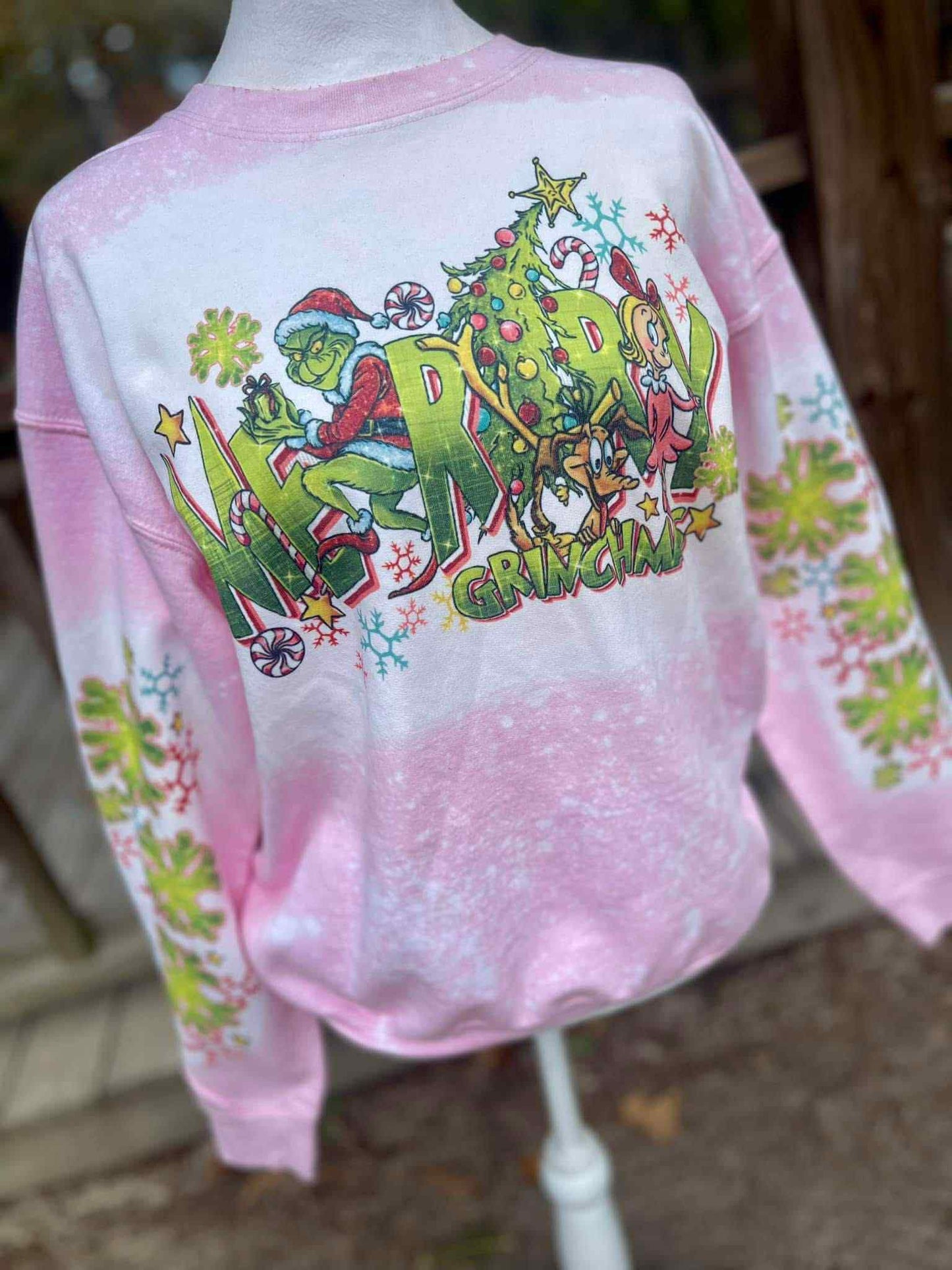 Grinchmas Bleached Tee