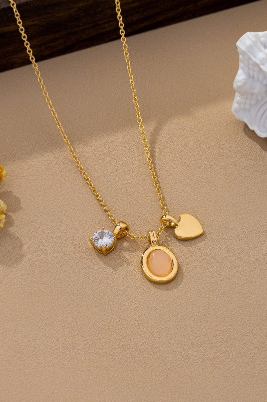 Gold Multi-charm Necklace