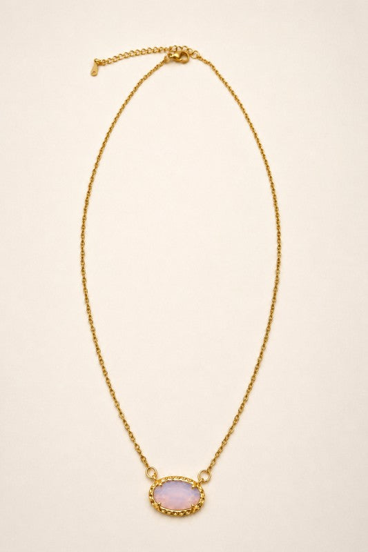Oval Pendant Necklace