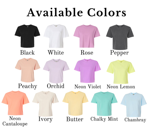 Comfort Colors Cropped Tee