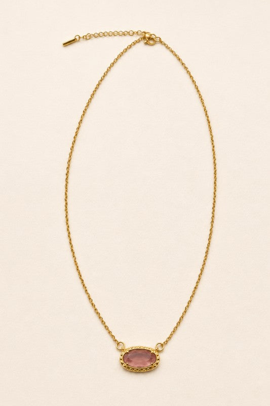 Oval Pendant Necklace