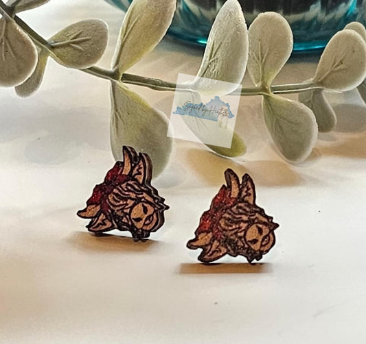 Highland Cow Stud Earrings