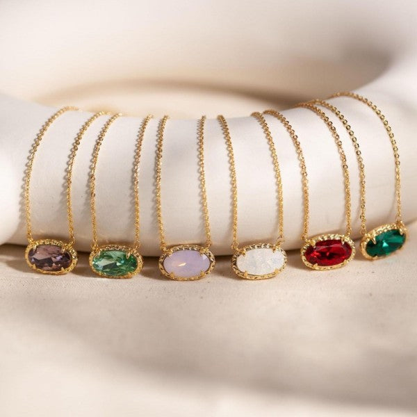 Oval Pendant Necklace