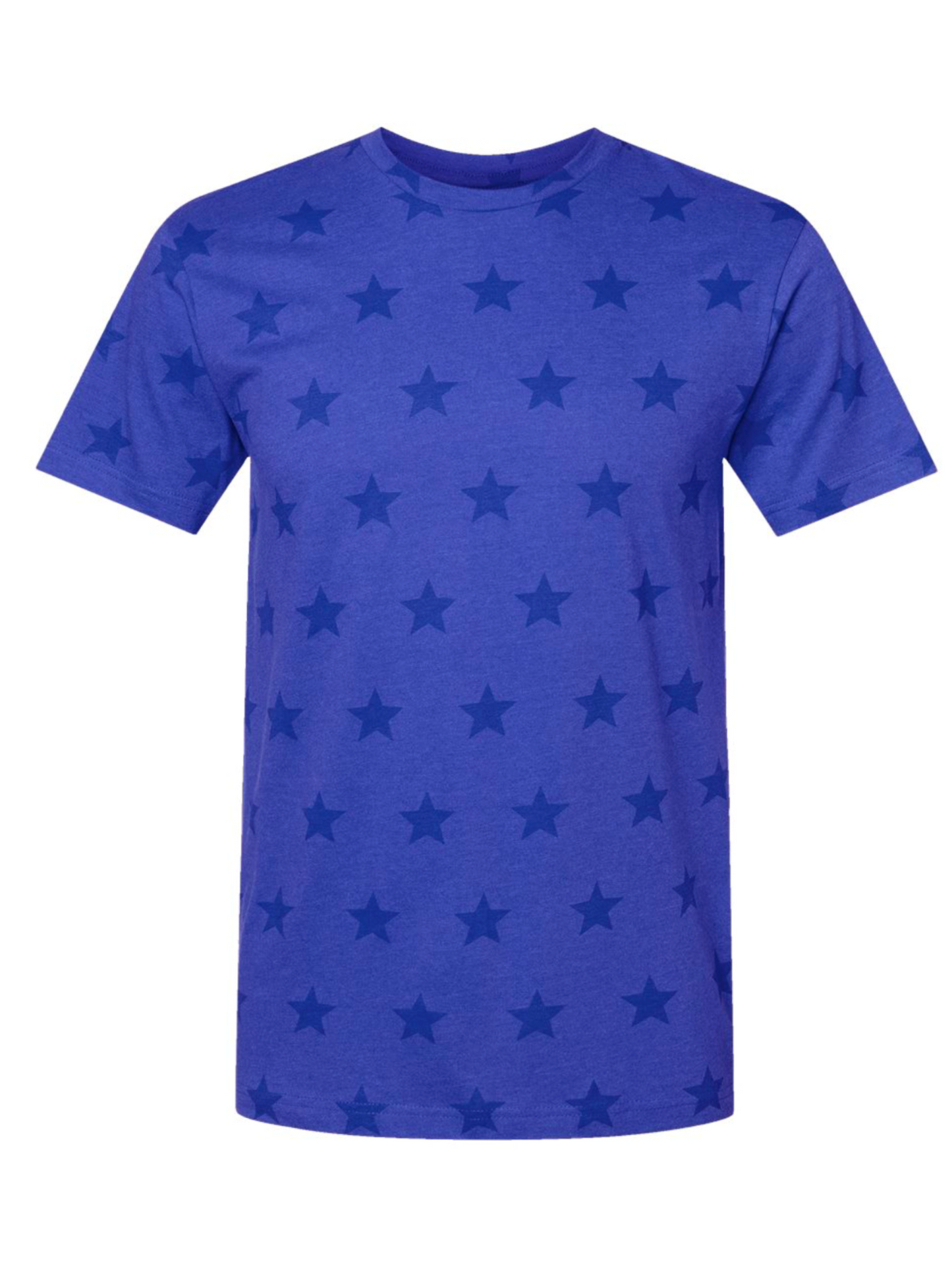 White Patriots Football on Blue Tee