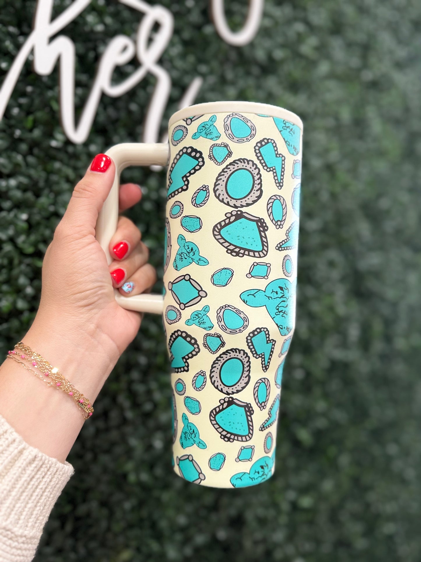 Turquoise 40 oz Tumbler