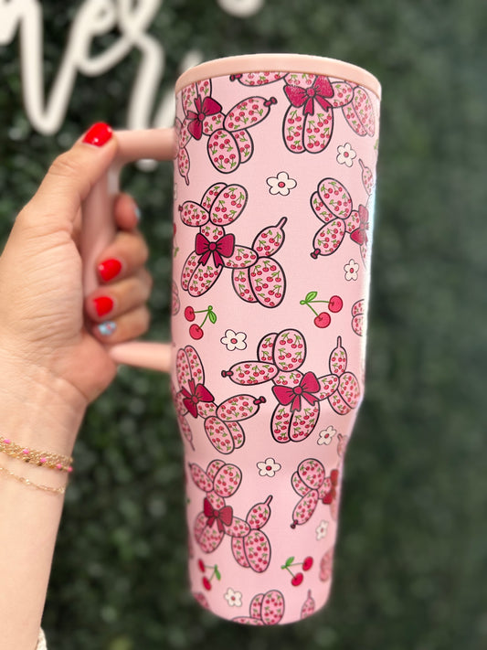 Cherry Ballon Animal 40 oz Tumbler