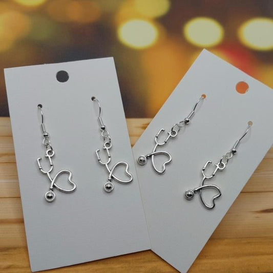 Stethoscope Heart Earrings