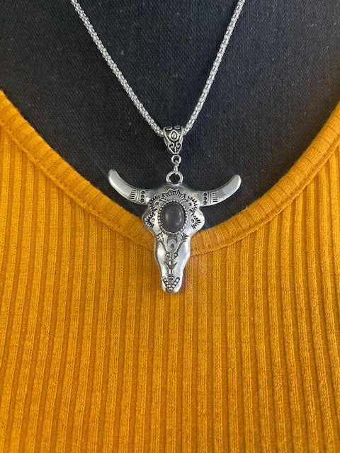 Western Bull Necklace