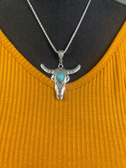 Western Bull Necklace