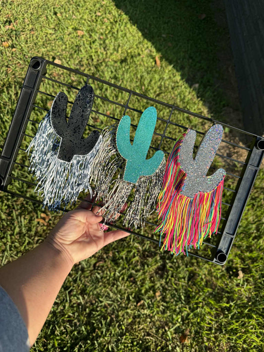 Cactus Fringe Car Freshie