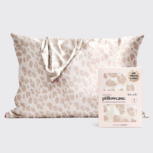 Satin Leopard Pillowcase (Queen/Standard)