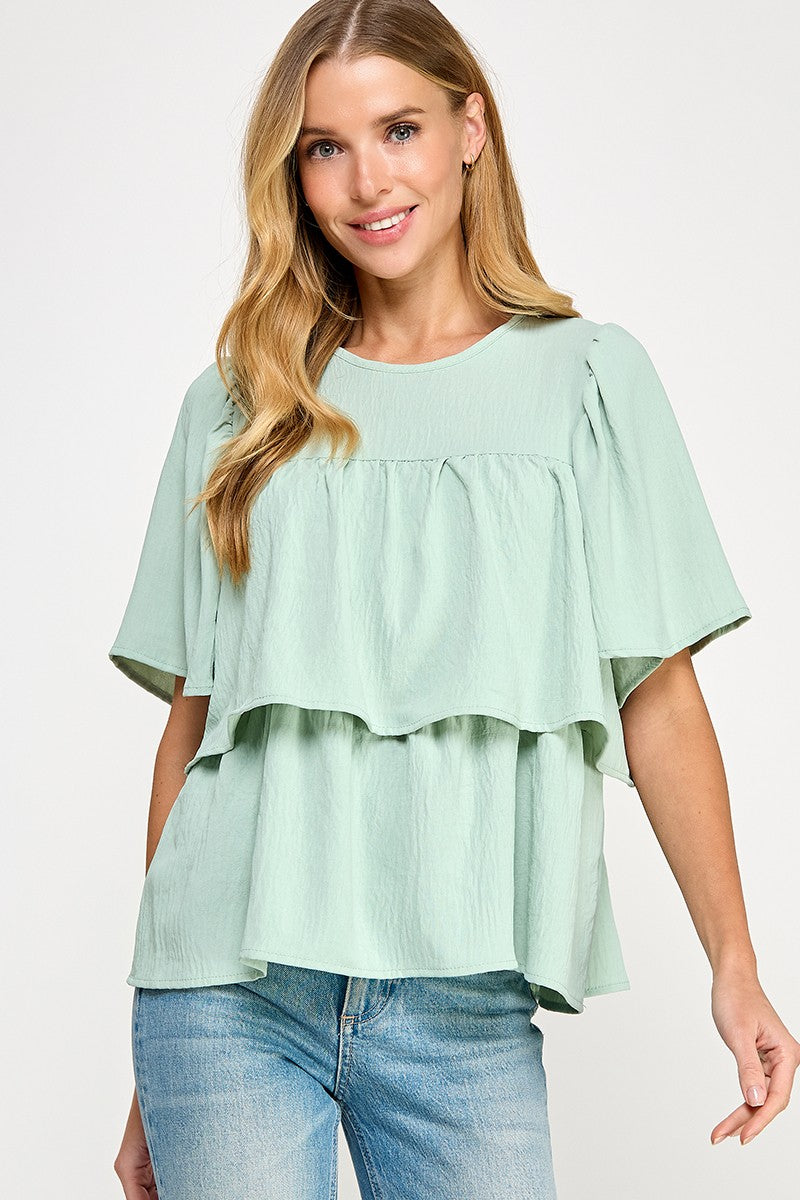 Tiered Baby Doll Top