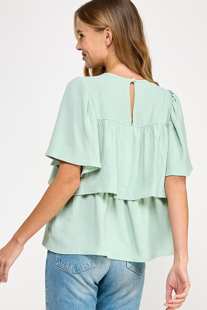 Tiered Baby Doll Top